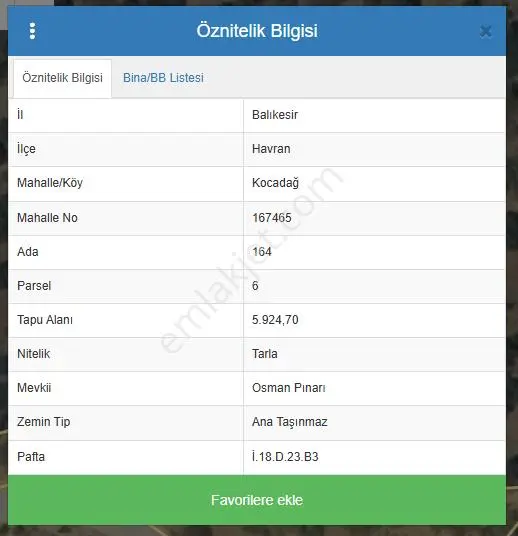 Balıkesir Havran Osmanpınarı Mevkii' Nde Satılık 5.924 M² Tarla - Görsel 6