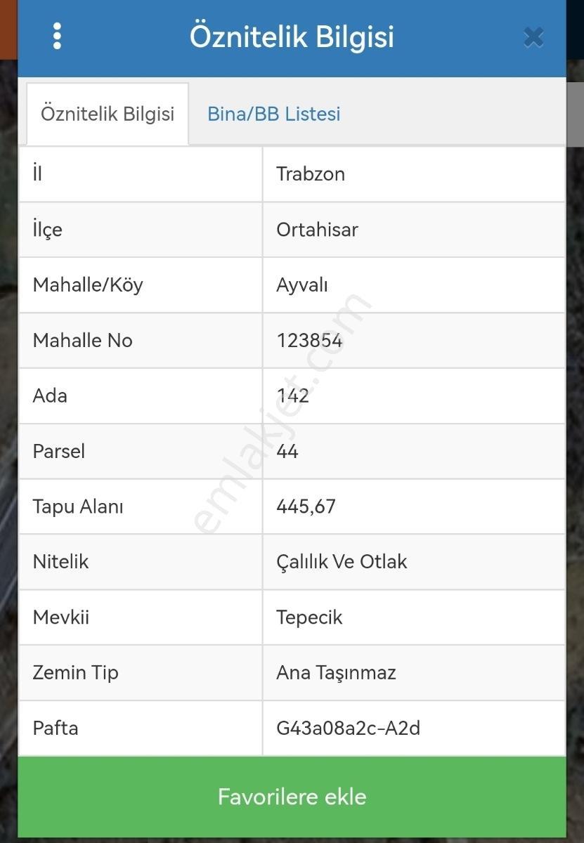 Trabzon Ayvalı Mah. Satılık Arsa 446 Metrekare - Görsel 4