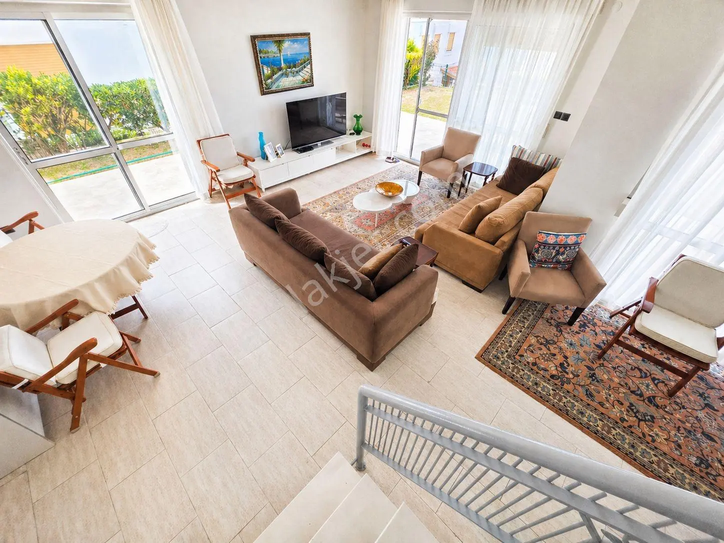 Çeşme Dalyan İyi Dostlar Sitesinde Deniz Manzaralı Satılık Villa - Görsel 5