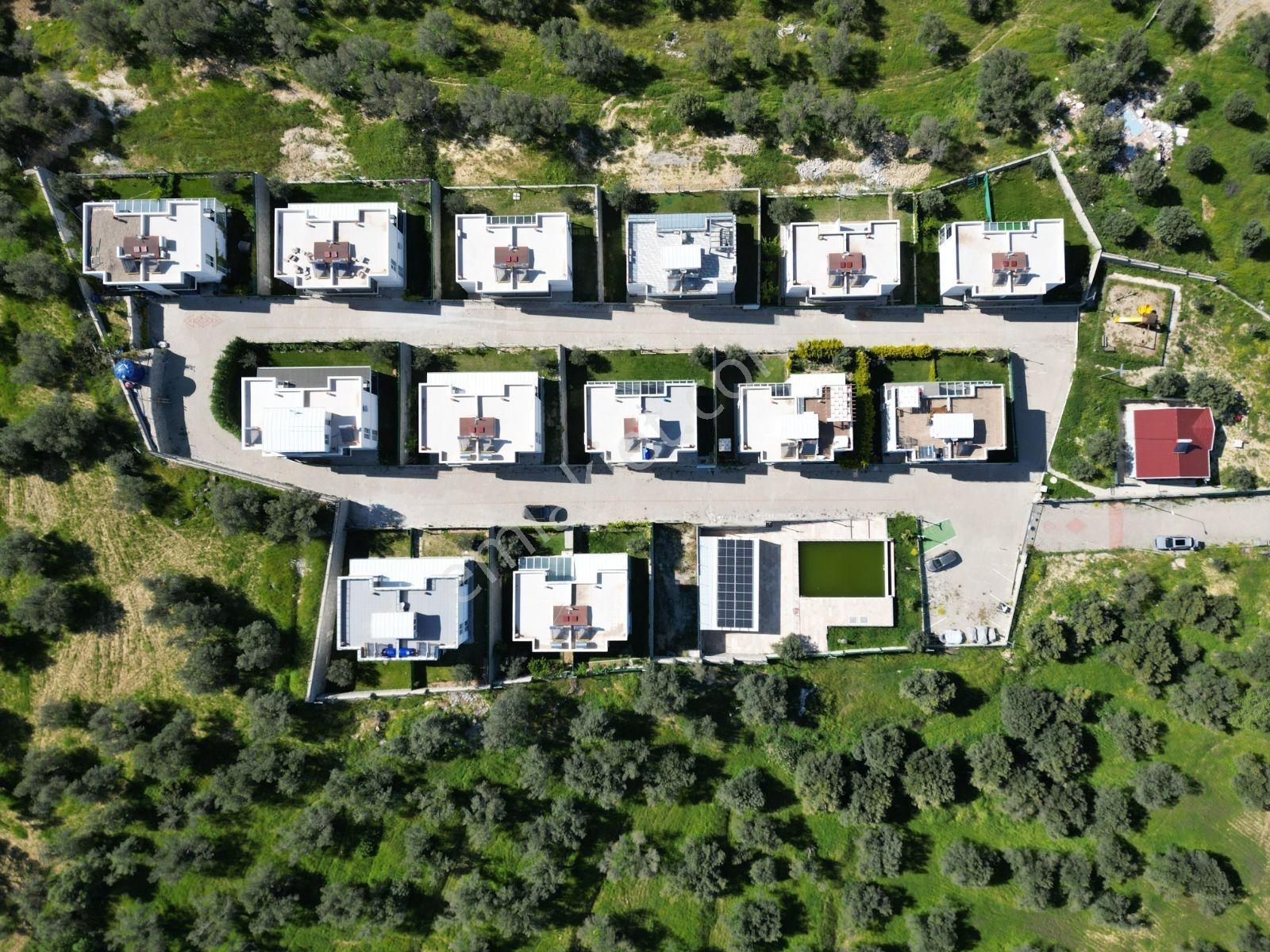 Gömeç Karaağaç'ta Havuzlu, Deniz Manzaralı 4+1 Satılık Villa - Görsel 35