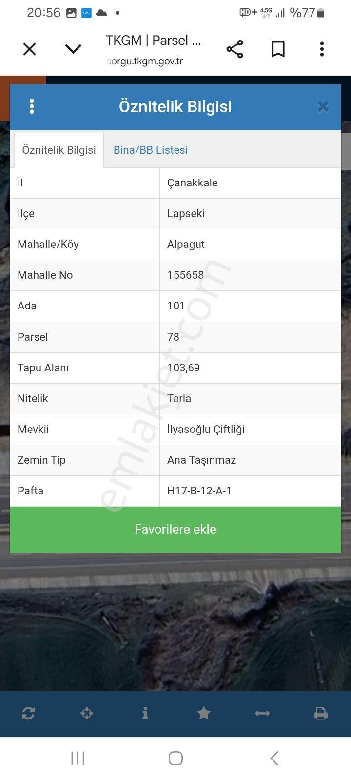 Lapseki Alpağut Yol Kenari Denize 200 Metre - Görsel 7