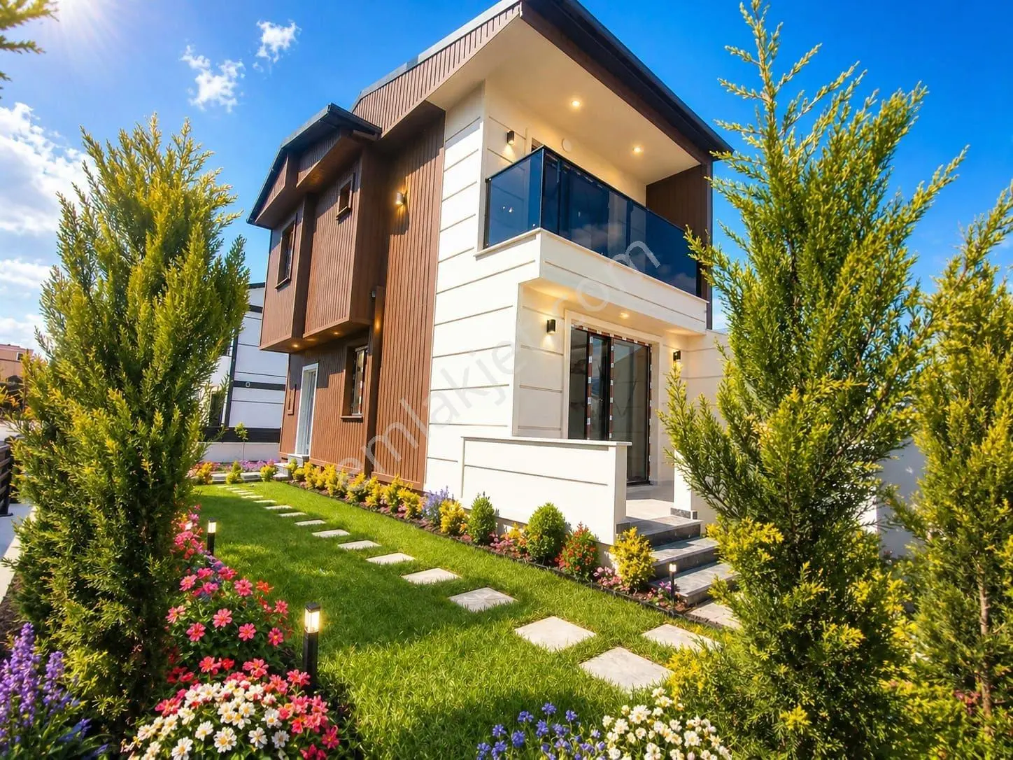 Kartallar'dan Merkezde Büyük Bahçeli Şirinmi Şirin Yazlık Villa.