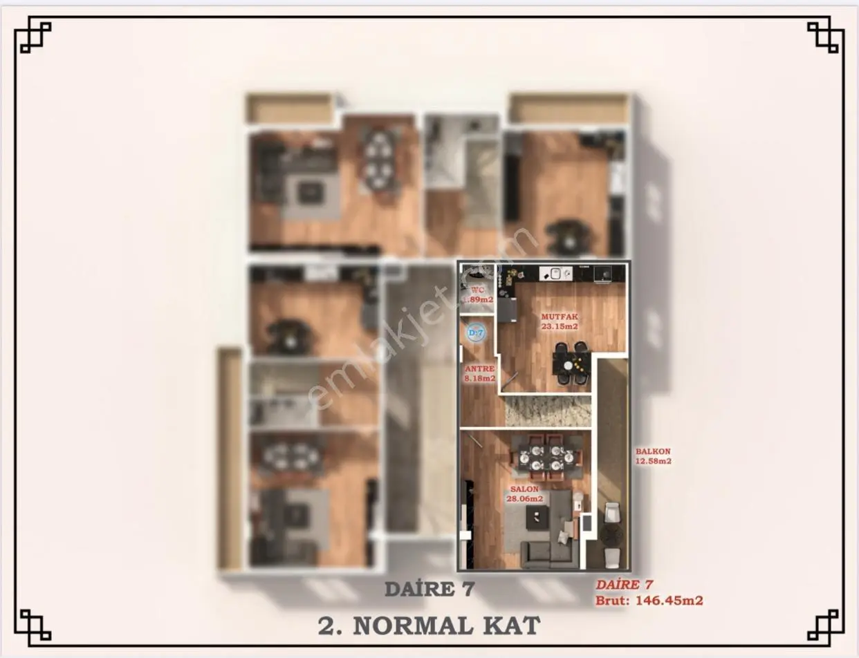 Çelik-ay Gayrimenkul'den Bağçeşme Satılık Ara Kat Daire - Görsel 15