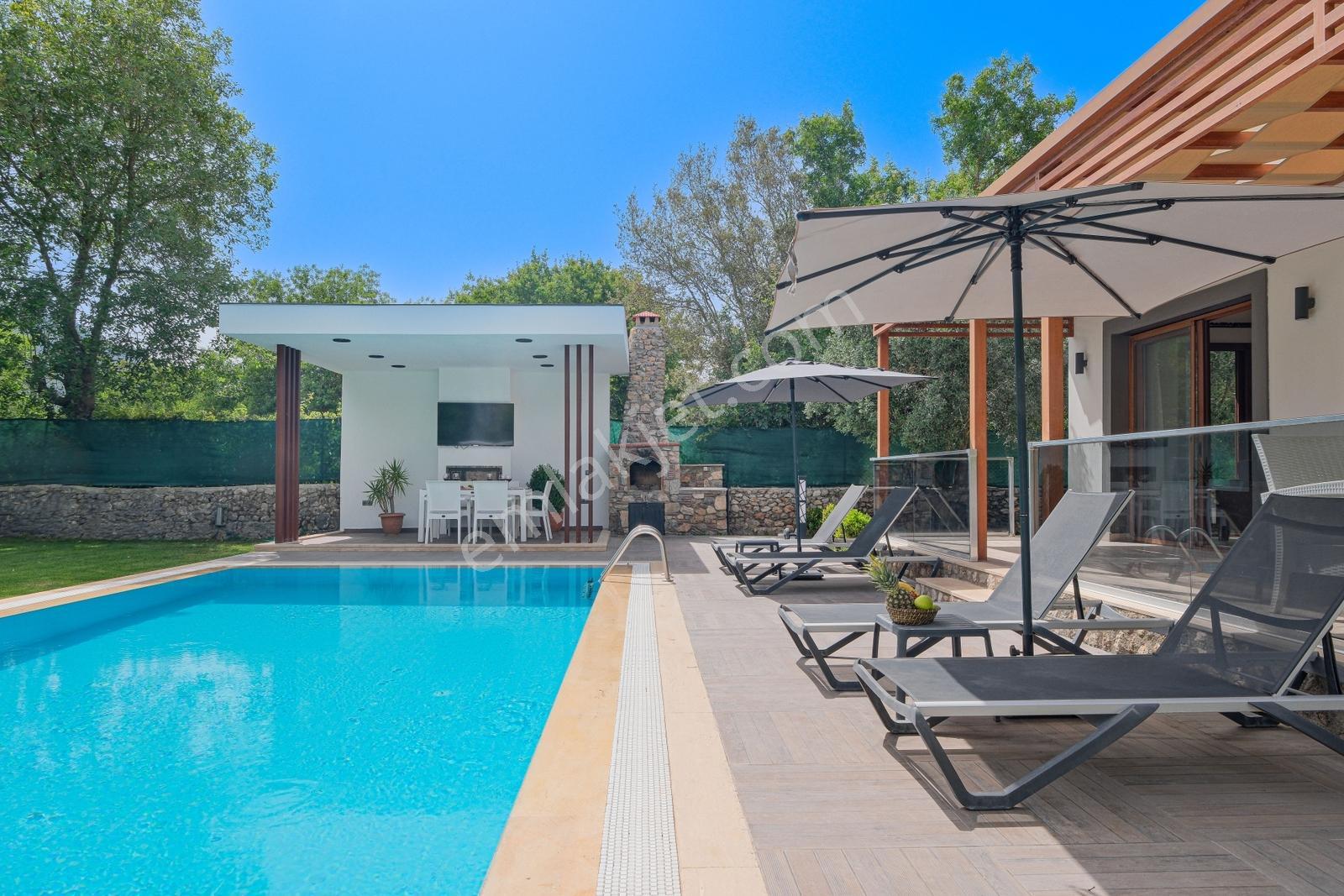 Kayaköy'de Uzun Dönem Kiralık Villa (ısıtmalı Havuz) - Görsel 16