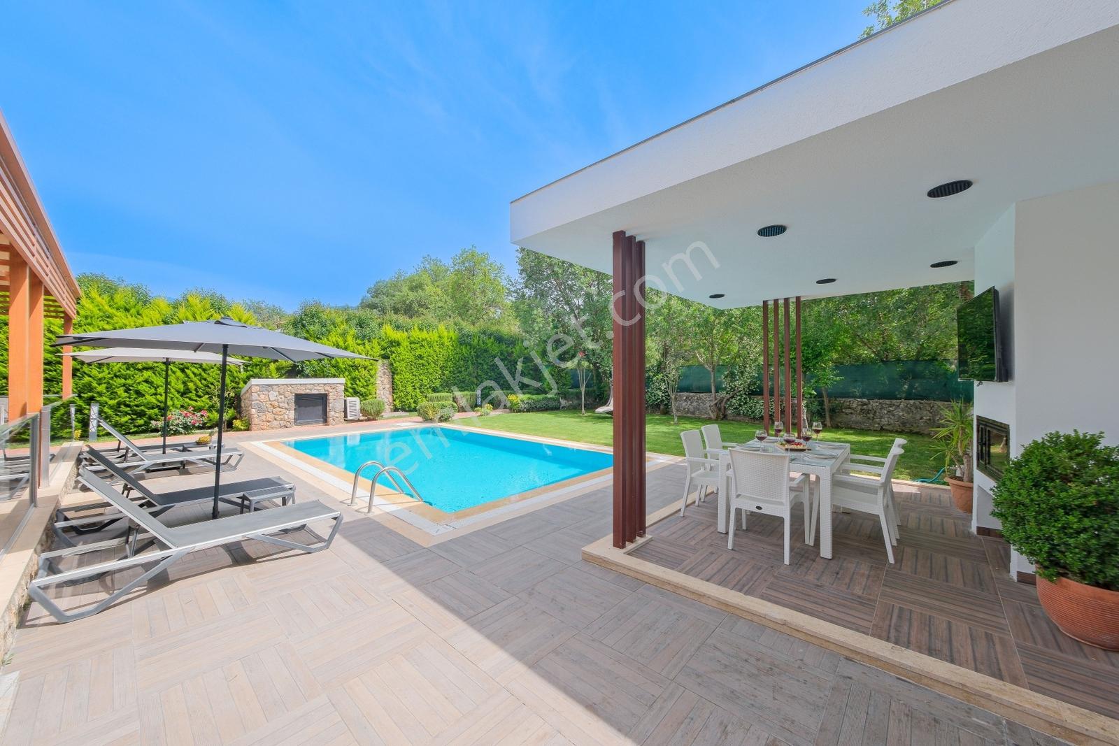 Kayaköy'de Uzun Dönem Kiralık Villa (ısıtmalı Havuz) - Görsel 15