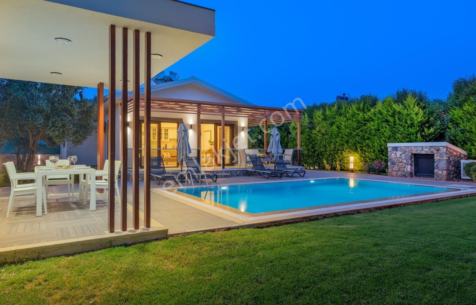 Kayaköy'de Uzun Dönem Kiralık Villa (ısıtmalı Havuz) - Görsel 29