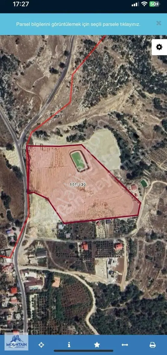 Mersin Mezitli Kuzucubelen'de Satılık 33.5 Dönüm Manzaralı Tarla