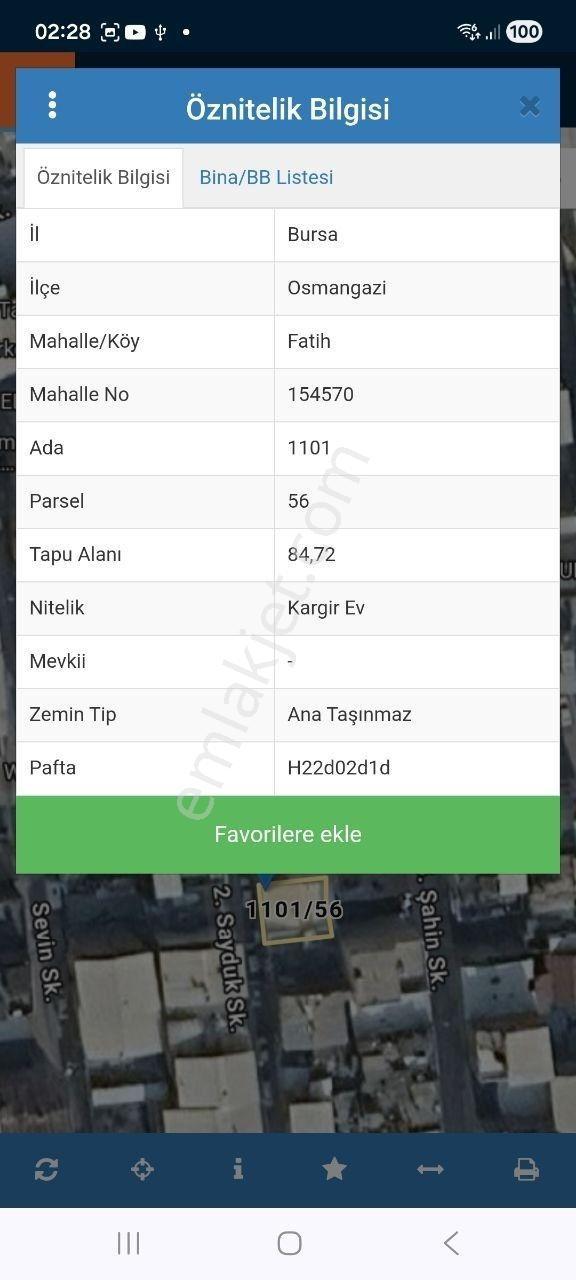 Bursa Osmangazi Fatih Mh Satılık Tek Katlı 85m2 2+1 Müstakil Ev - Görsel 18