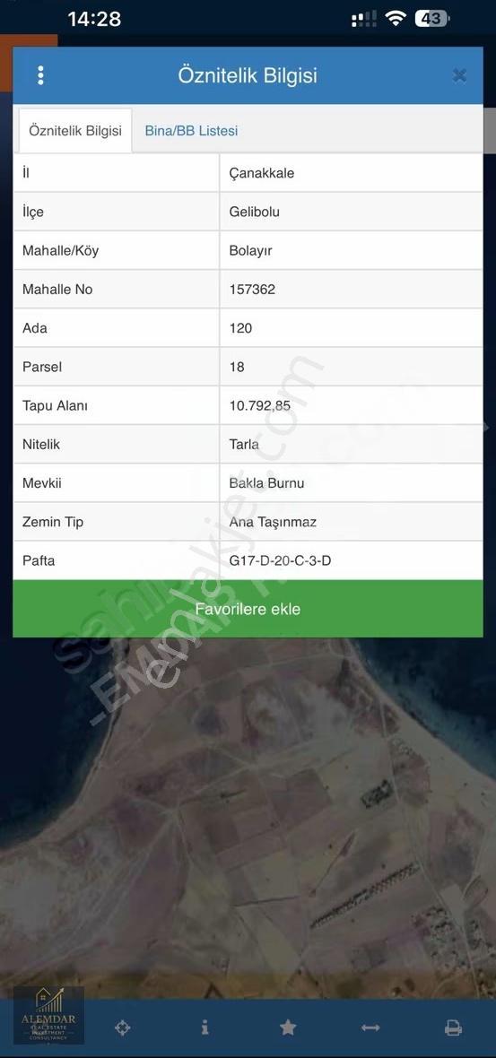 Gelibolu Bolayırda Denize Yakın 10.792 M² Satılık Tarla - Görsel 2