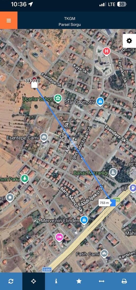 Banaz Devlet Hastane Üzeri 373m2 Villalık Arsa - Görsel 5