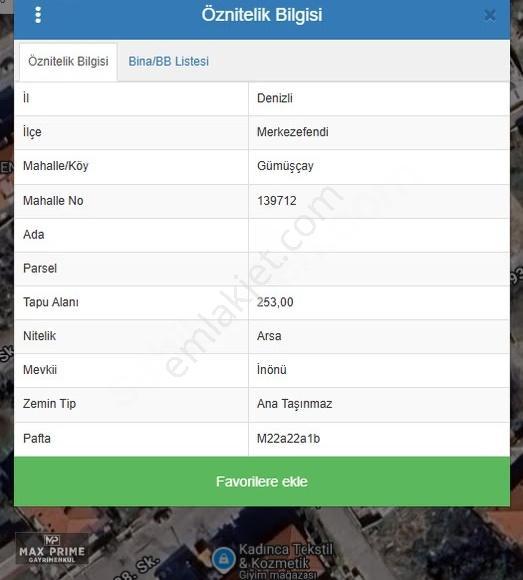 Max Prıme | Hükümet Konağı Yakını 253m² Park Cepheli Fırsat Arsa - Görsel 2