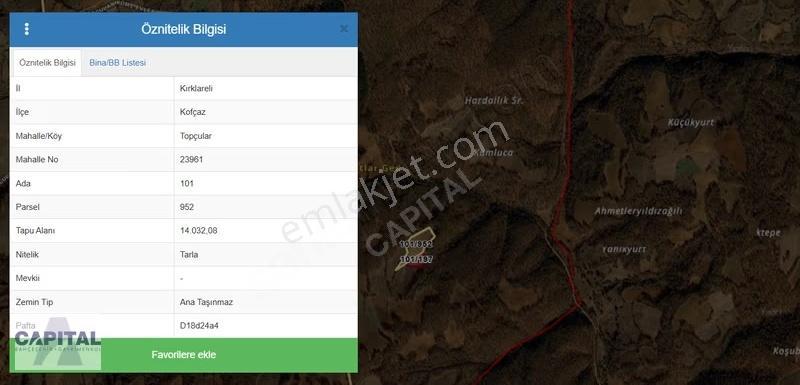 Kırklareli Kofçaz Topçular Köyü'nde Yatırım Fırsatı 14.032m2 - Görsel 2