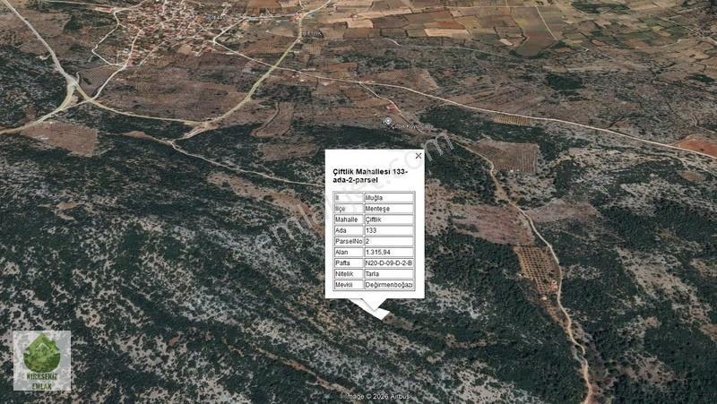 Muğla Menteşe Çiftlik Mahallesinde 1316 M² Satılık Tarla... - Görsel 3
