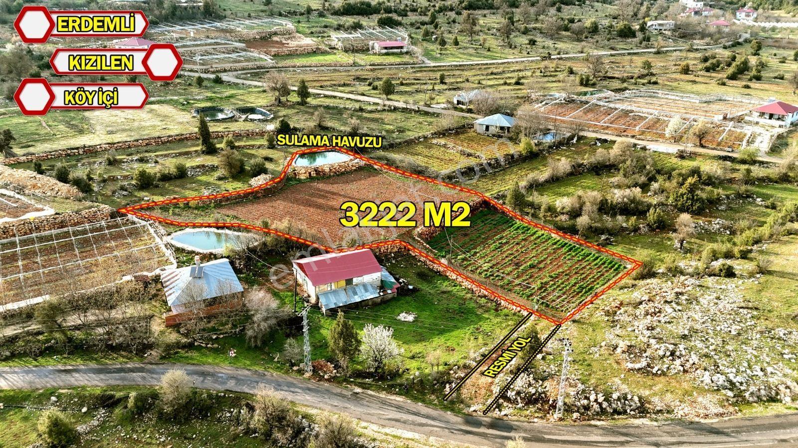 Erdemli Kızılende 3222 M2 Kurulu Düzen Köyiçi Arsa Bahçe - Görsel 2