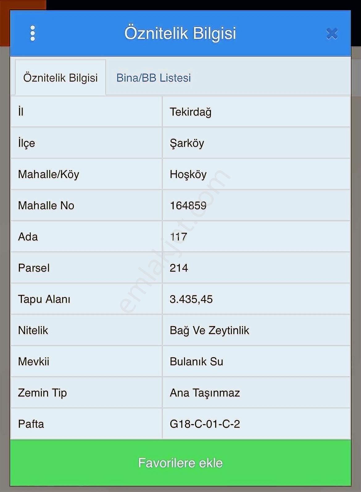 Tekirdağ Şarköy Hoşköy'de 3435 M2 Deniz Manzaralı Zeytinlik