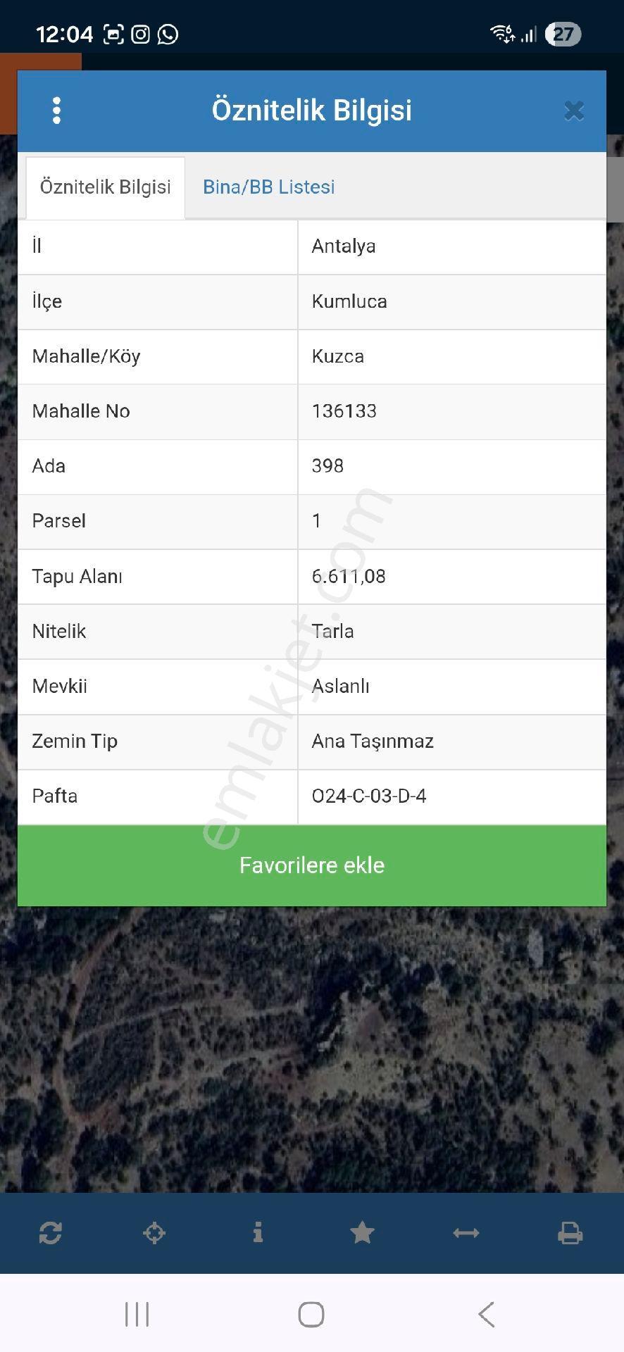 Kumluca Kuzca ,hisarçandır Sınırında 6,600m2 Arazi Kemere 20 Dakika . - Görsel 5