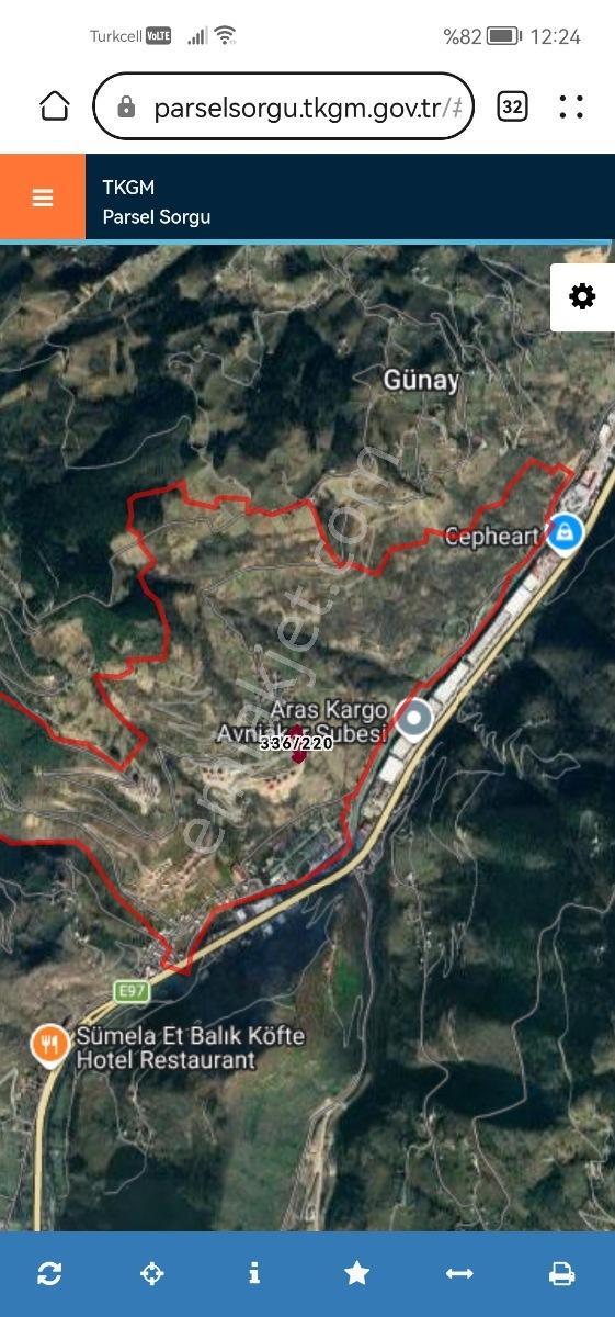Maçka Esiroğlun Da Satılık Arsa 5 Dönüm Şehir Manzaralı Tokiyanı - Görsel 2