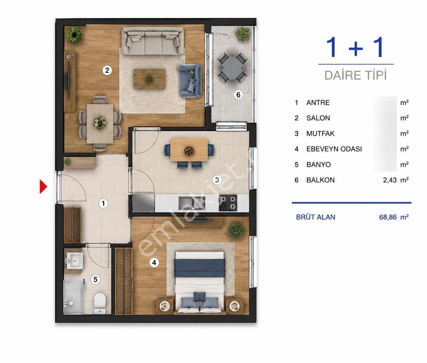 Sultangazi İsmetpaşa Mah 115 M2 3+1 Topraktan Site İçi Daire - Görsel 4