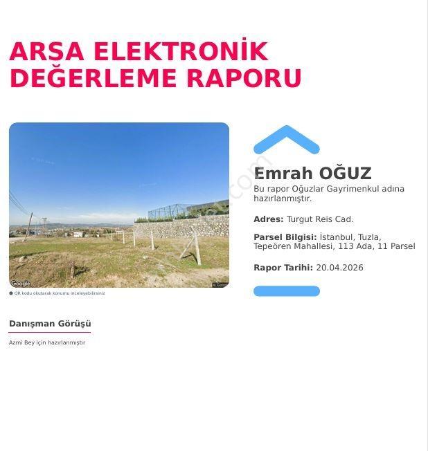 İstanbul Tuzla Tepeören De 477 M2 Köşebaşı Villa Arsası - Görsel 8