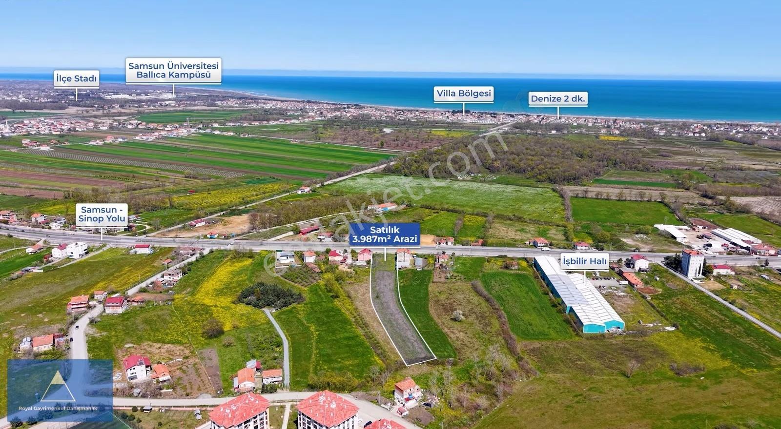 Samsun 19 Mayıs'ta Ana Yola Cephe Satılık Tarla - Görsel 12