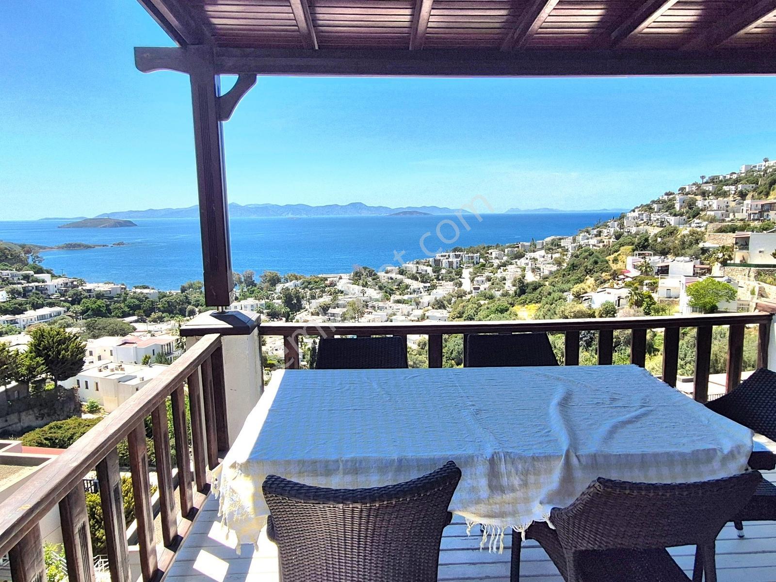 Bodrum Gümüşlük'te Haziran'da Kiralık Deniz Manzaralı Daire - Görsel 19
