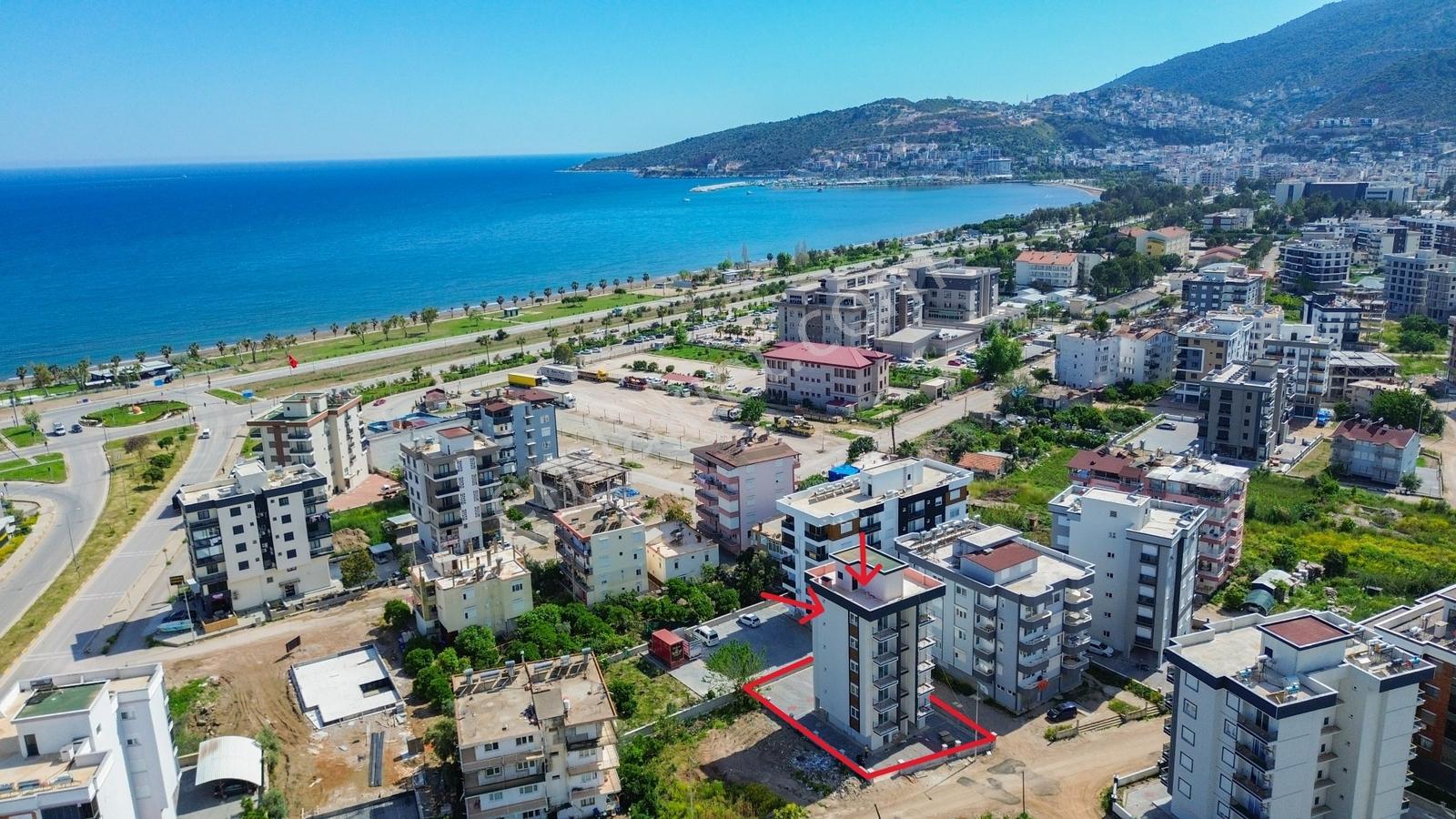 Ertuğrul'dan 1+1 Deniz Manzaralı Daire