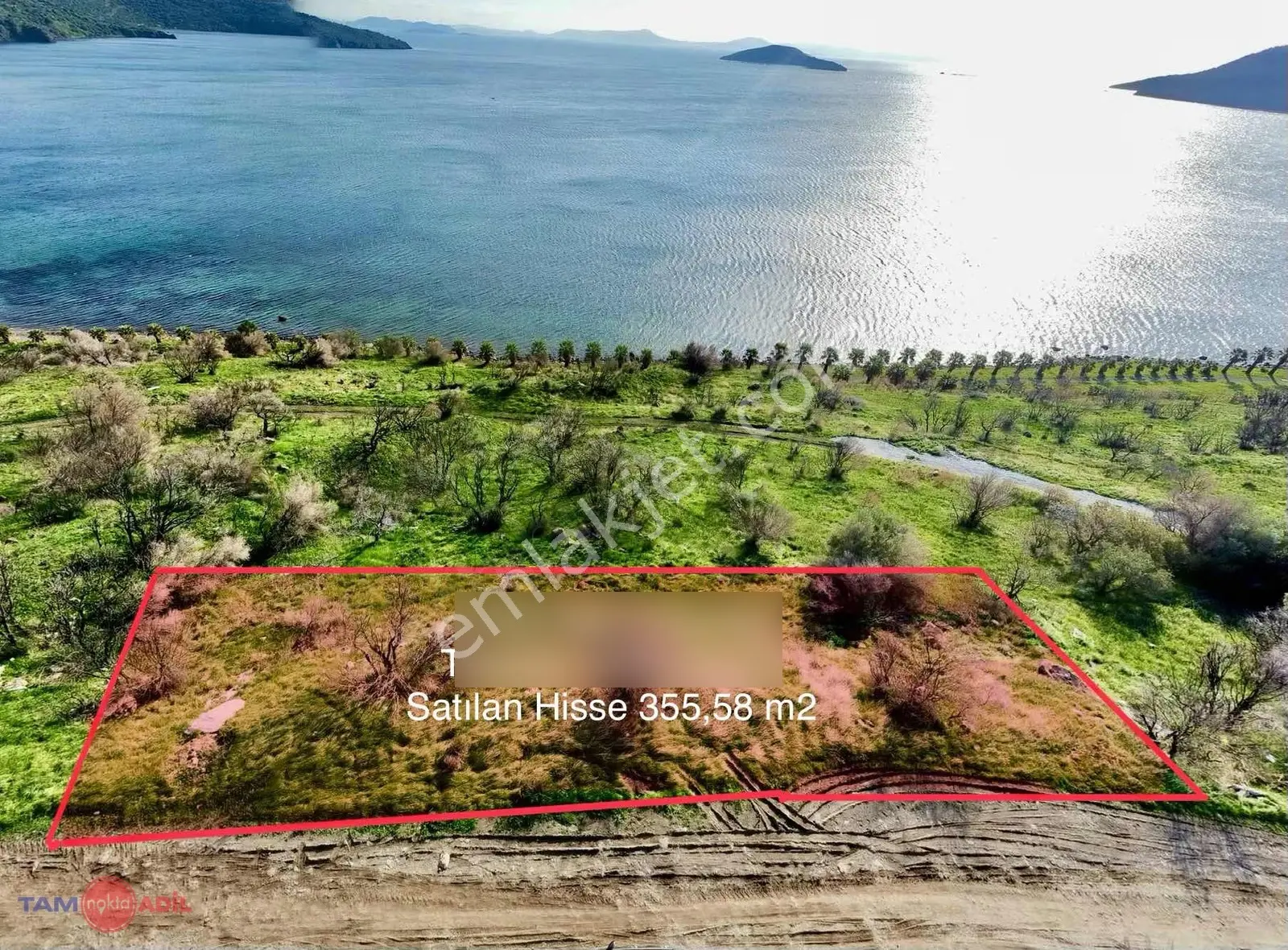 Çandarlı Bimeyko Denize 90 Metre 355m2 Hisseli Arsa