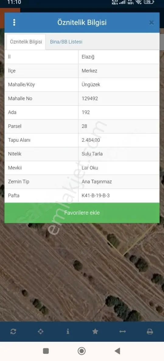 Dallıca (üngüzek) Köyünde Satılık Tarla - Görsel 3