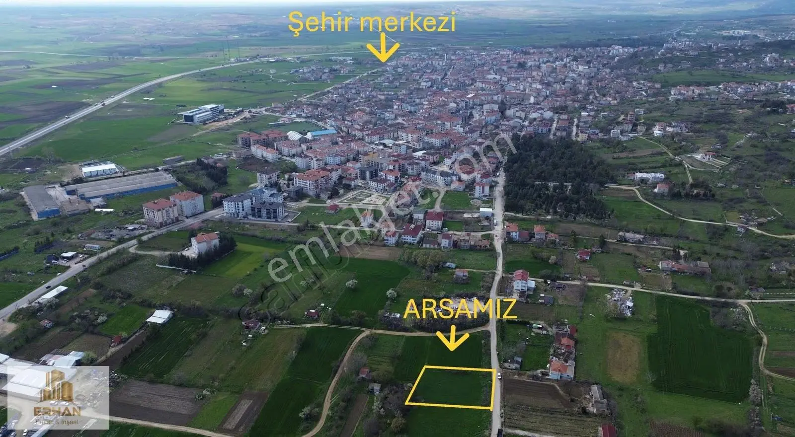 Kırklareli Vize Evren Mahallesinde 1055 M2 İmar İçi Arazi
