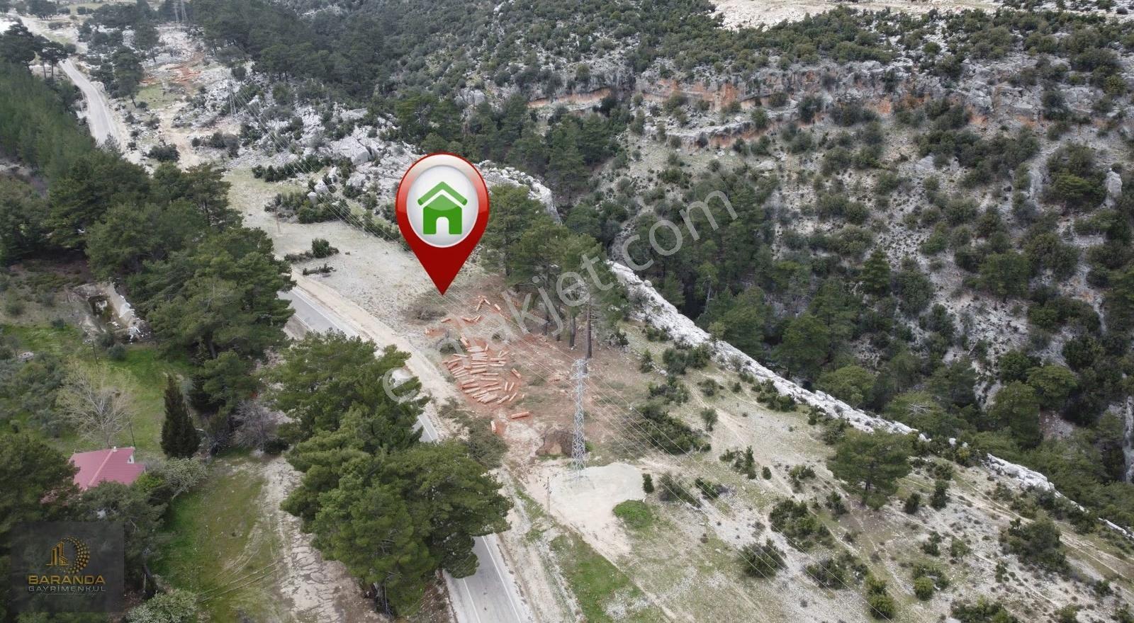 Finike Yeşilköyde Yol Kenarı Doğa İle İç İçe 1570m² Fırsat Arsa - Görsel 4