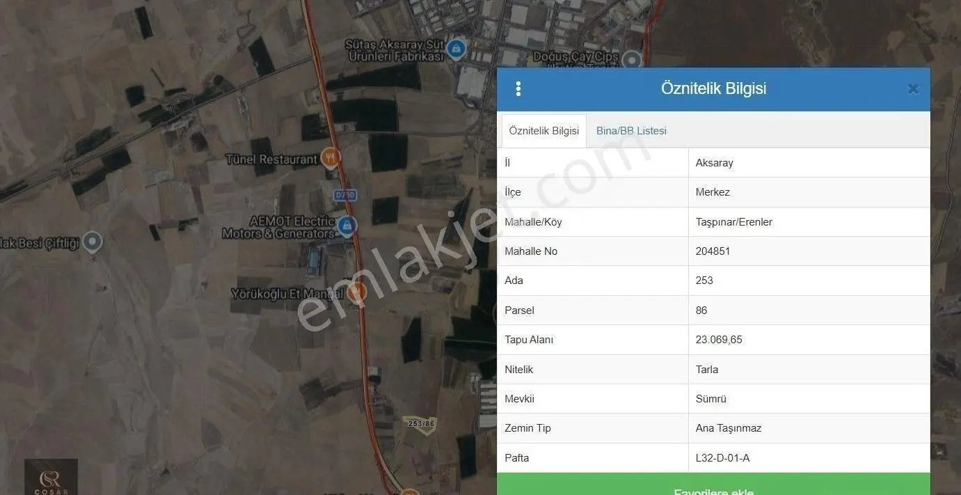 -coşar Gayrimenkul-taşpınar/erenler Ankara-adana Yolu Üzeri Satılık 23,069,65 M2 Fırsat Tarla - Görsel 3