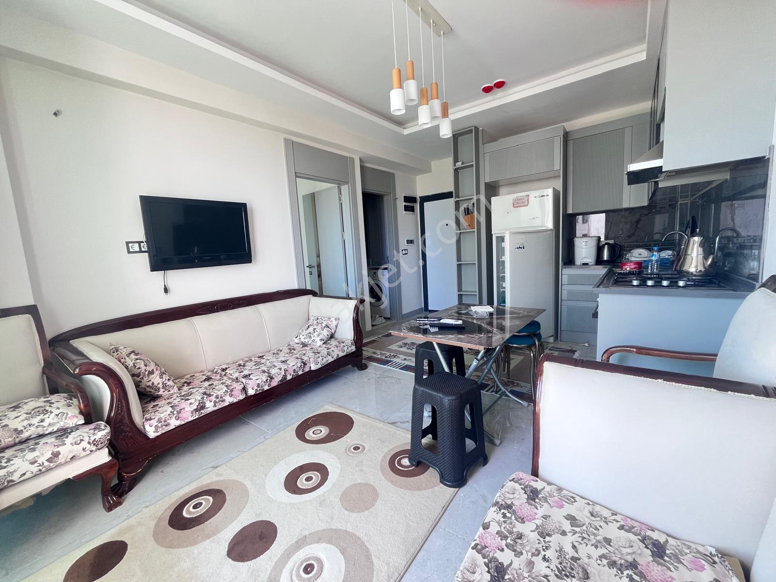 King ' Den Ayaşta Deniz Manzaralı 1+1 Eşyalı Satılık Daire - Görsel 14