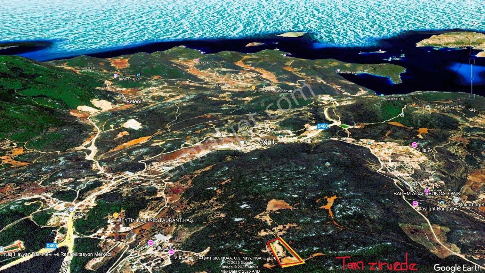 Kaş Pınarbaşı Mevkiinde Müstakil 13834 M2 Tarla - Görsel 12