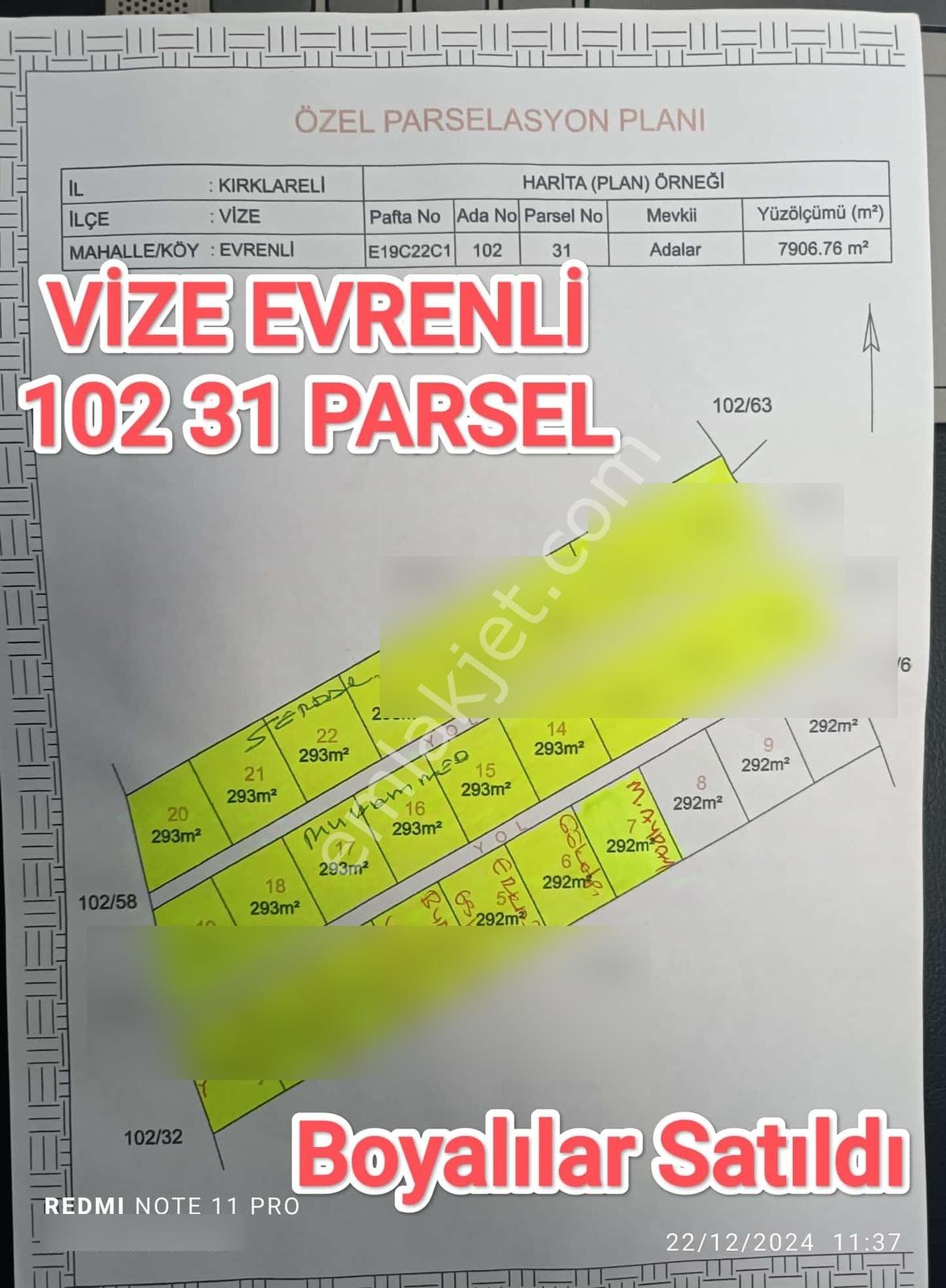 Taşcı Yapı'dan Vize Evrenli'de Satılık 292 M2 Parseller - Görsel 8