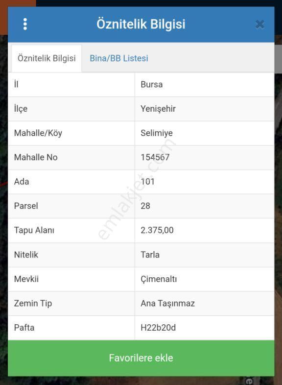 Yenişehir Orhangazi Yoluna Cephe Yatırımlık Tarla - Görsel 2