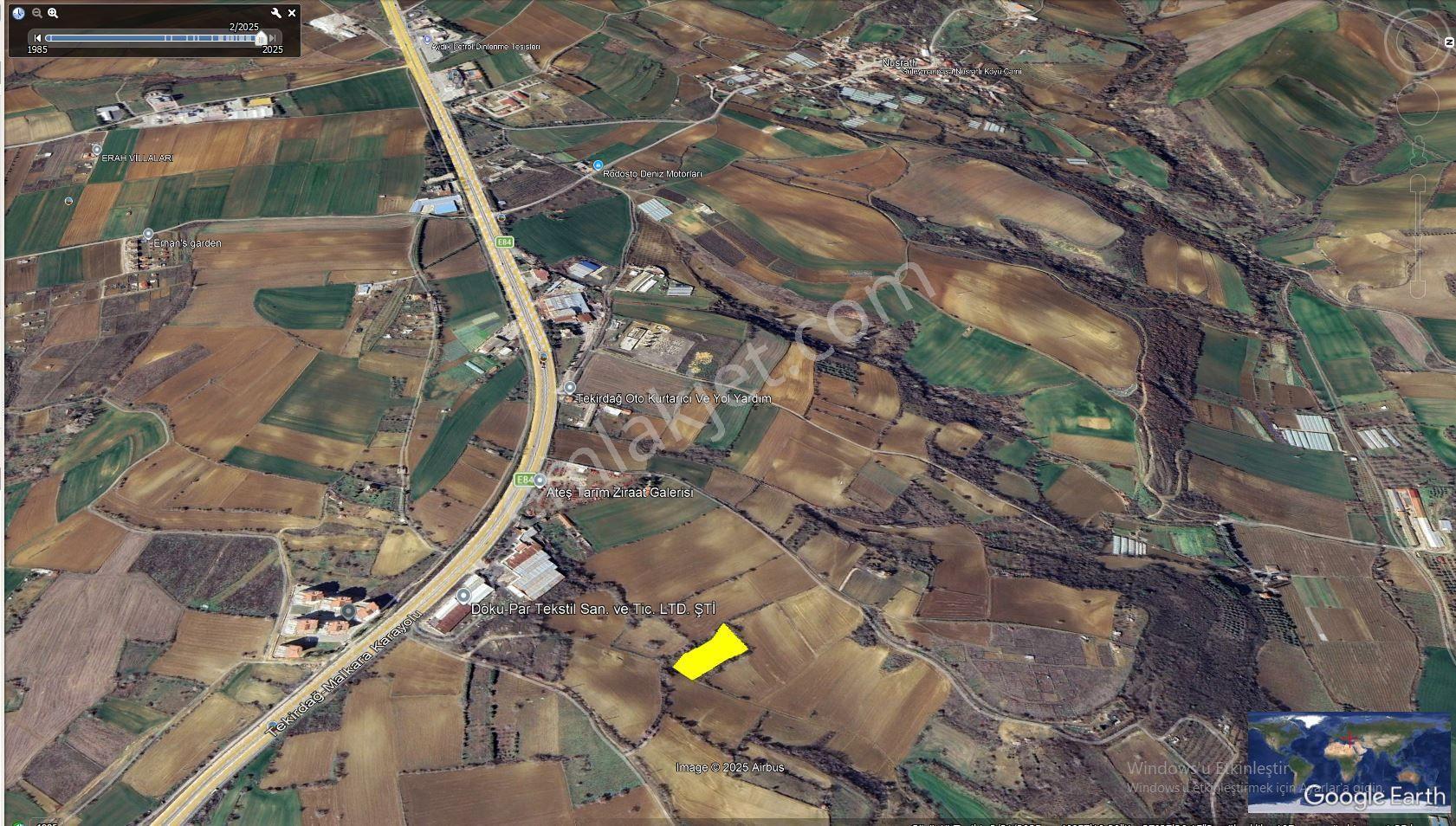 Takas + Nakit Tekirdağ Yavuz Mahallesinde Full Deniz Doğa Ve Şehir Manzaralı Villa İmarlı Yer - Görsel 11