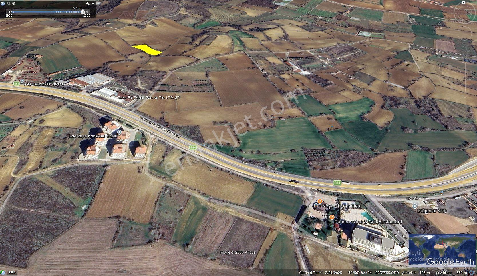 Takas + Nakit Tekirdağ Yavuz Mahallesinde Full Deniz Doğa Ve Şehir Manzaralı Villa İmarlı Yer - Görsel 12