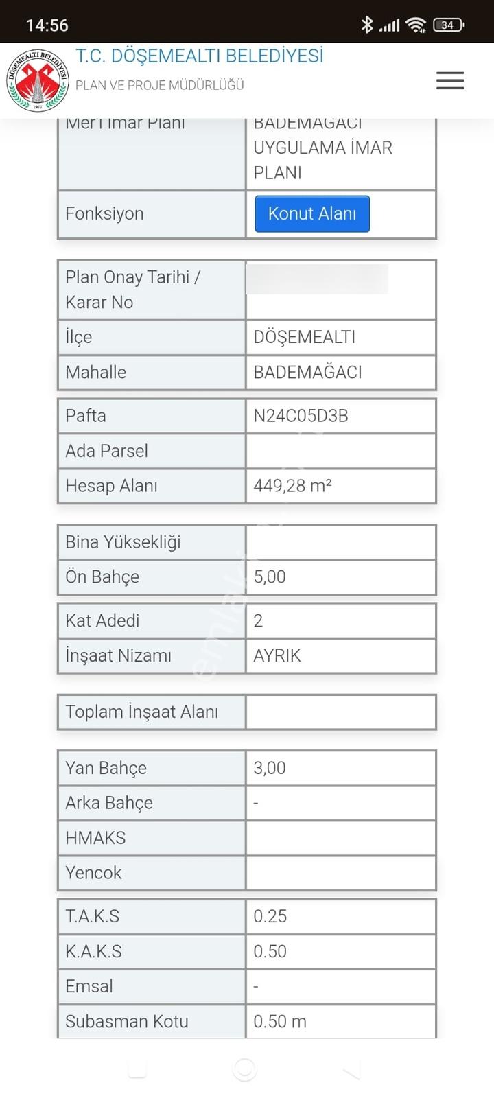Döşemealtı Bademağacı Merkezde Fırsat Arsa - Görsel 3
