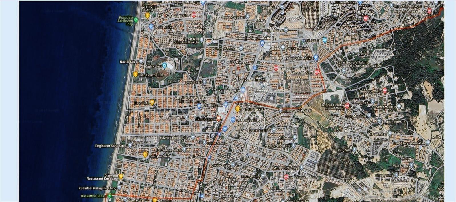 Kuşadası Soğucak Ta Deniz Manzaralı Köşe Konum 1800 M2 Arsa - Görsel 2