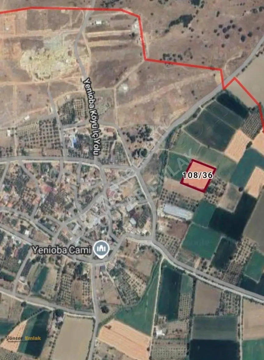 Yönter Emlaktan Yeniobada Köy Civarı Yatırımlık 4.684 M² Tarla