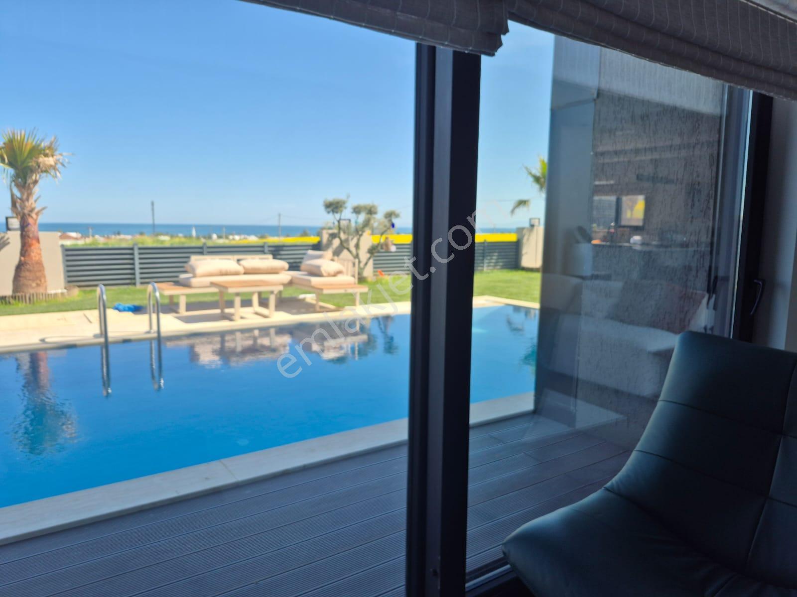 Delux'den Deniz Manzaralı Müstakil Havuzlu Lux Kiralık Villa - Görsel 7