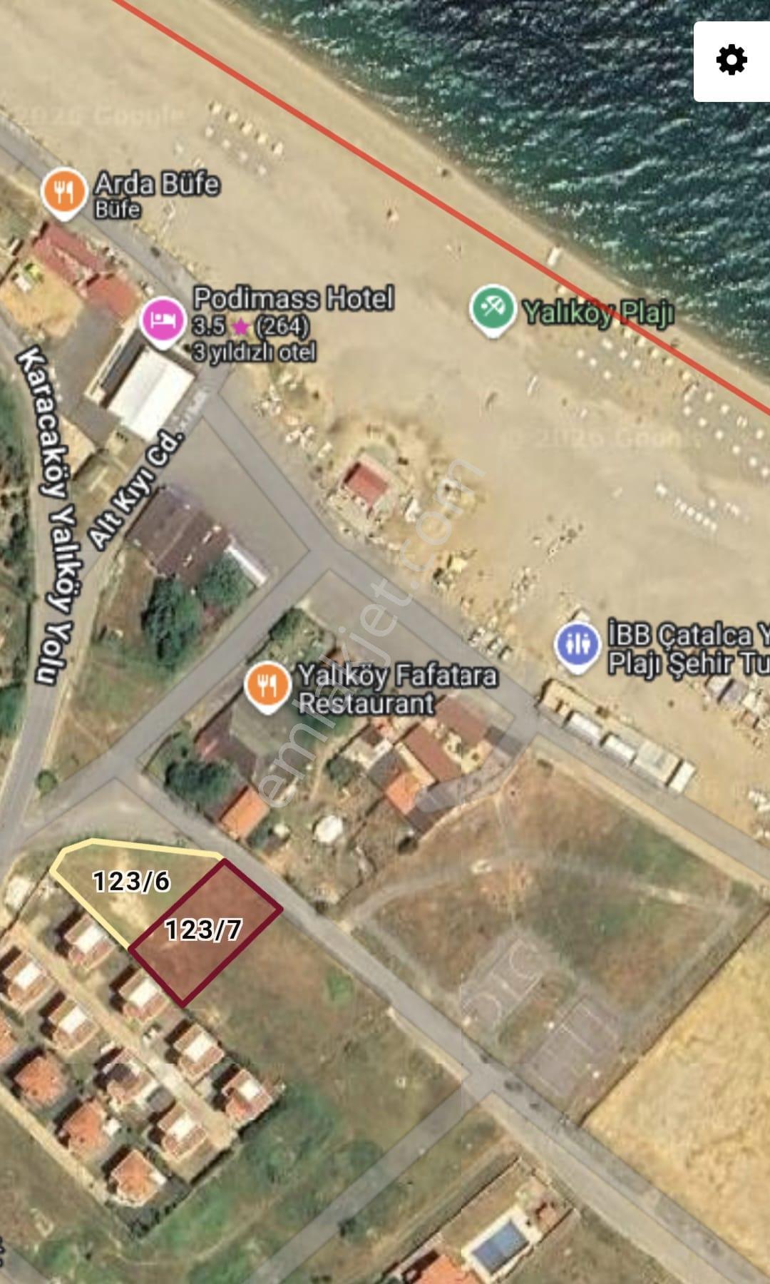 Çatalca Yalıköy Sahilde Satılık Ticarı İmarlı 500 M² /necati Kurt Remax - Görsel 4