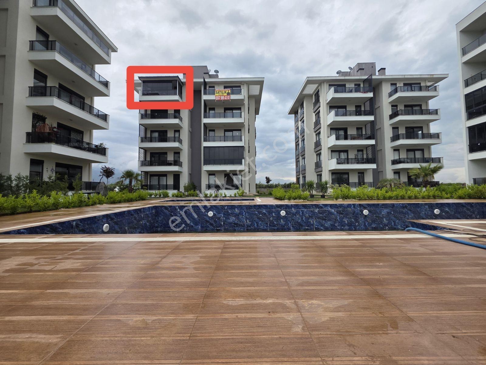 110 M2 Geniş 2+1 / Havuz Ve Dağ Manzaralı / Cam Balkonlu - Görsel 26