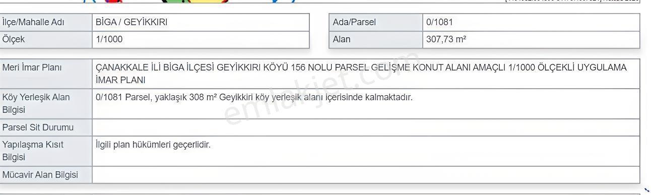 307 M² Villalık Arsa | Önü Açık | Altyapısı Hazır Fırsat - Görsel 9