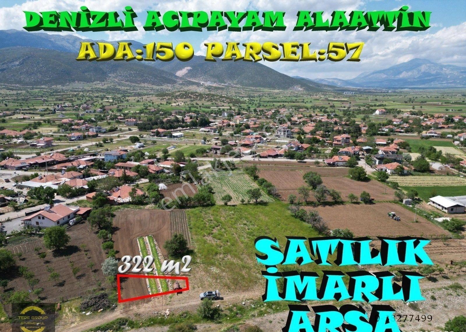 Denizli Acıpayam Alaattin'de 320 M2 Tek Tapu Satılık İmarlı Arsa - Görsel 6