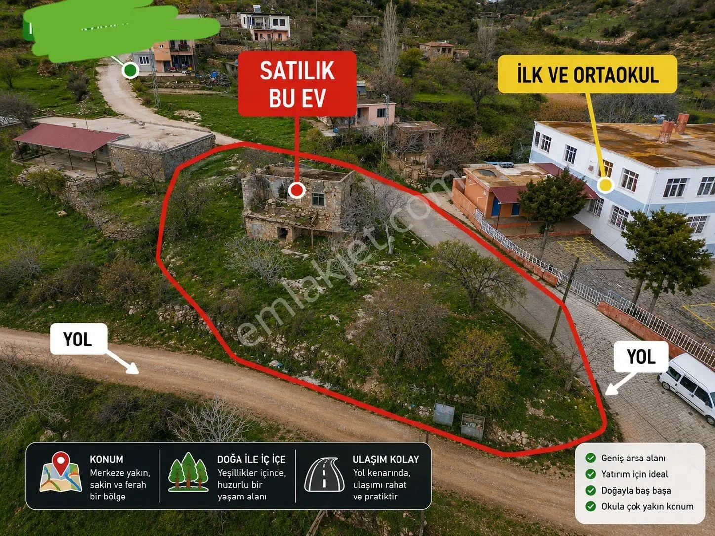 Yeşilovacık Sahile Yakın Yaylaevi/videolu İla Elektrık Su Mevcut