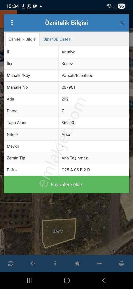 Varsak Esentepe'de Cadde Üstü 5 Kat İmarlı Satılık Arsa - Görsel 4