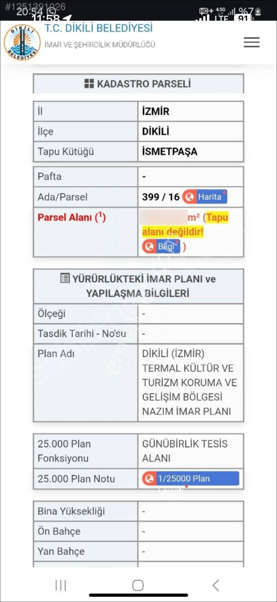 Dikili İsmetpaşa'da Osb Komşusu, Yatırımlık, Altyapılı, 300 M² Parsel - Görsel 26