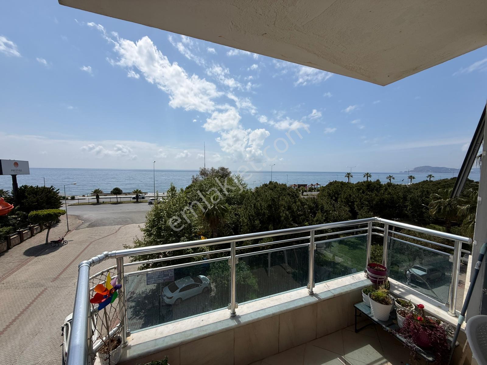 Mahmutlar Mahallesinde Full Deniz Manzaralı 2+1 Eşyalı Kiralık Daire Alanya Antalya - Görsel 10
