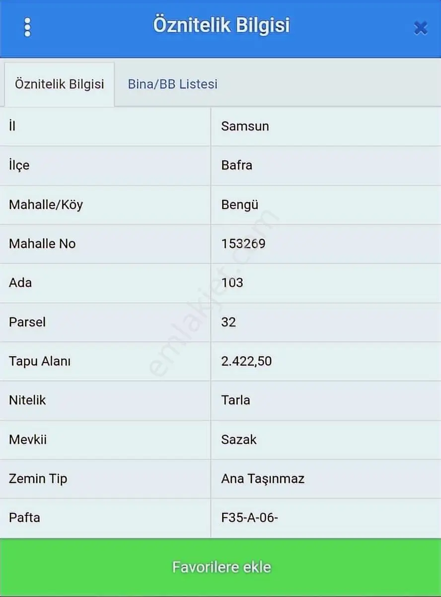 Ahşena Gayrimenkul'den Samsun Bafra'da Yola Cephe Satılık Arazi - Görsel 3